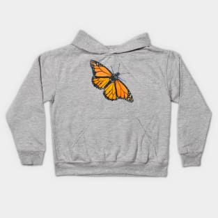 Monarch Butterfly Painting Kids Hoodie